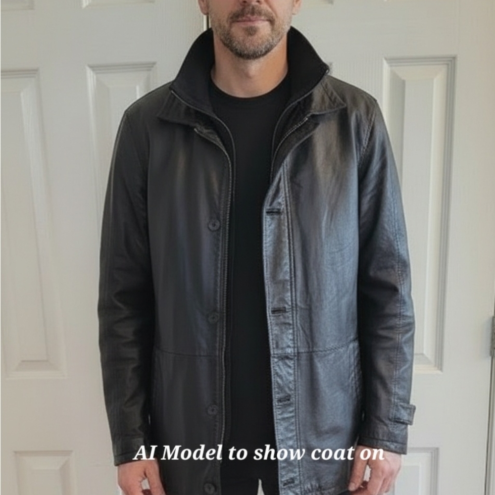 Men's Black Leather Jacket